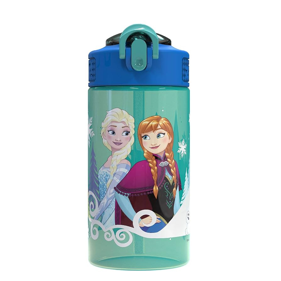 Zak Designs Disney Frozen 16 ounce Water Bottle, Anna & Elsa | Amazon (US)