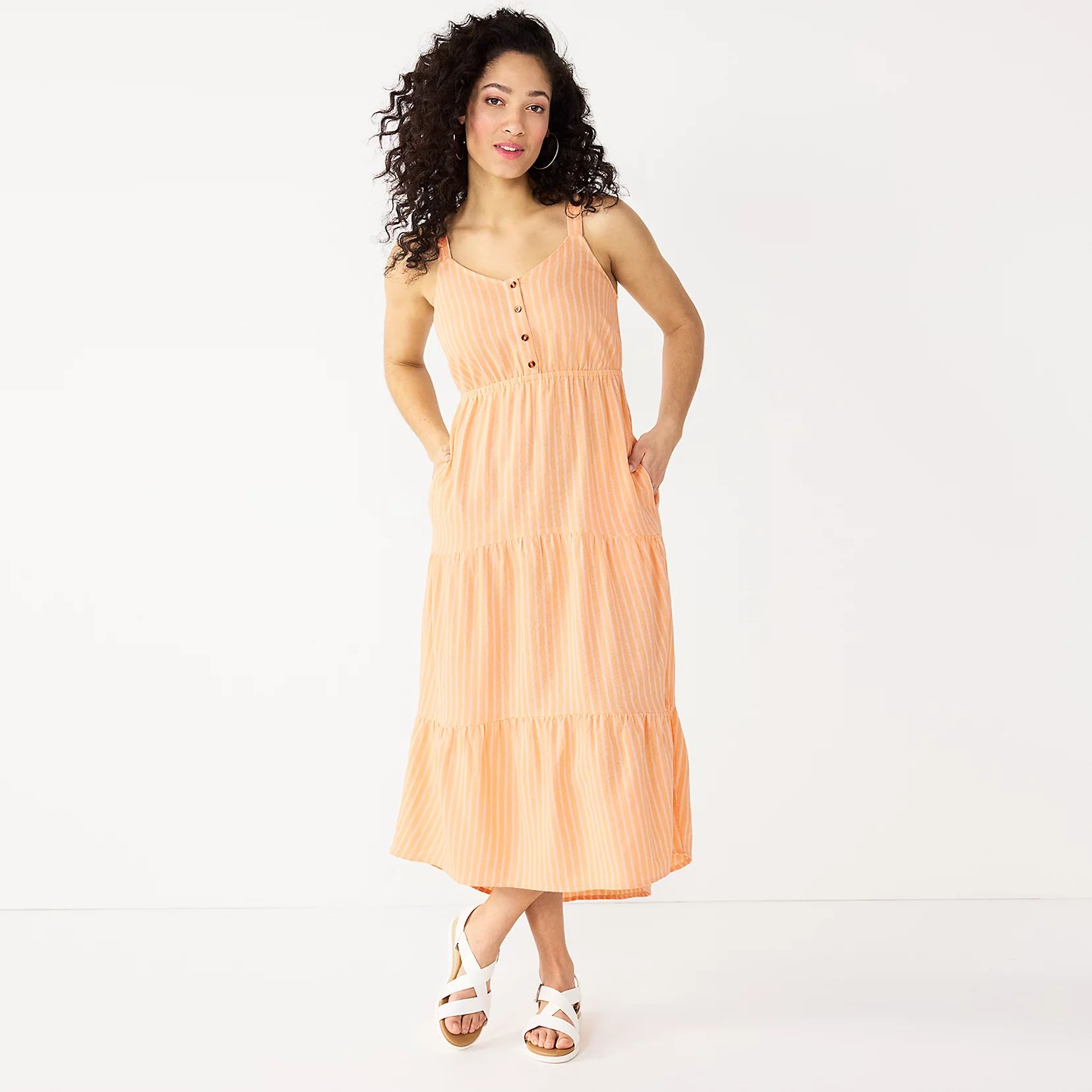 Women's Sonoma Goods For Life® Tiered Maxi Dress | Kohl's