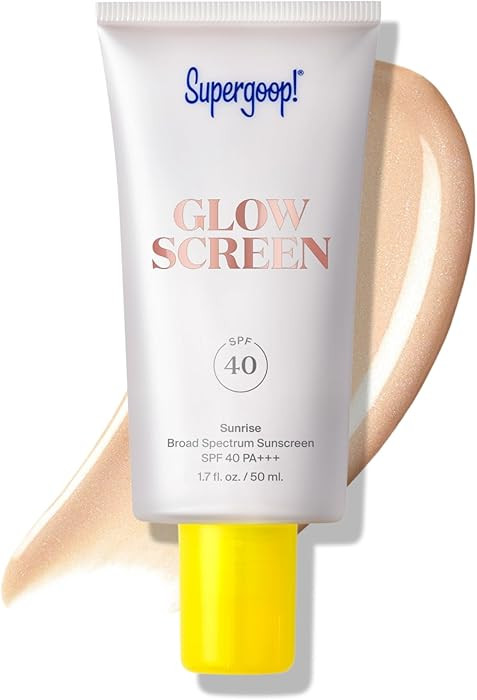 Supergoop! Glowscreen SPF 40, Sunrise (Champagne Glow) - 1.7 fl oz - Glowy Primer + Broad Spectru... | Amazon (US)