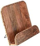 Mud Pie Beaded Cookbook Holder, 11" x 11", Natural Brown | Amazon (US)