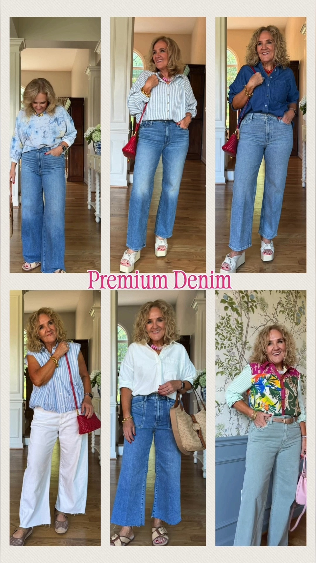 6/25-6/28 Anthropologie 20% off orders of $100+ with code NANETTE20 

Top Left: Paige Anessa classic wide leg 29 reg  | Sweatshirt medium 

Top Center: Mother Jeans (I sized up) 30 reg | Batwing blouse small 

Top Right: Paige Anessa straight leg | Chambray blouse small 

Bottom Left: AG tapered denim | bubble hem blouse medium 

Bottom Center: Paige Anessa cropped | White blouse small

Bottom Right: Paige Anessa in trending color | colorblocking blouse medium

#LTKSaleAlert #LTKOver40 #LTKPetite
