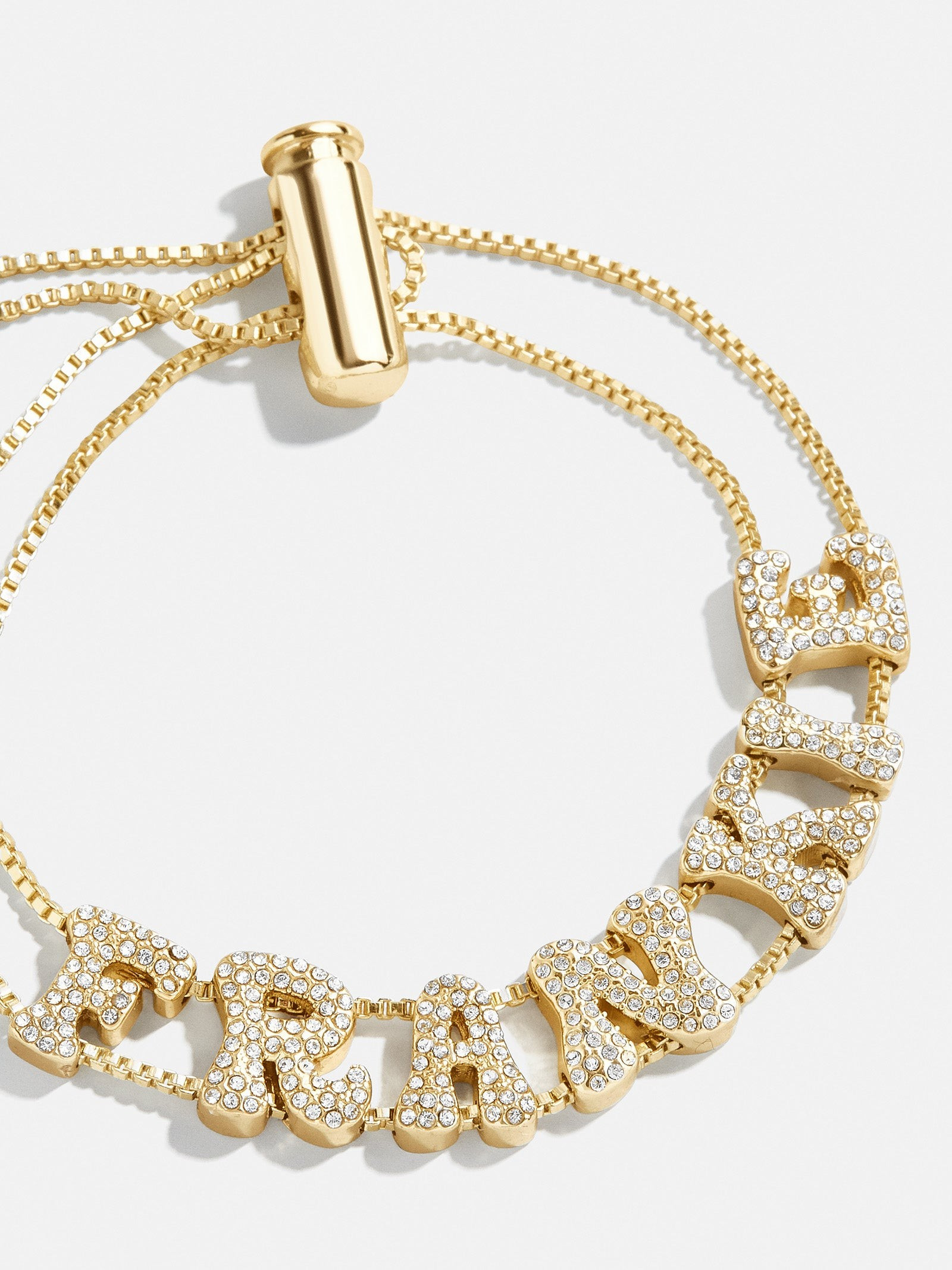 Custom Slider Bracelet: Gold Pavé | BaubleBar (US)