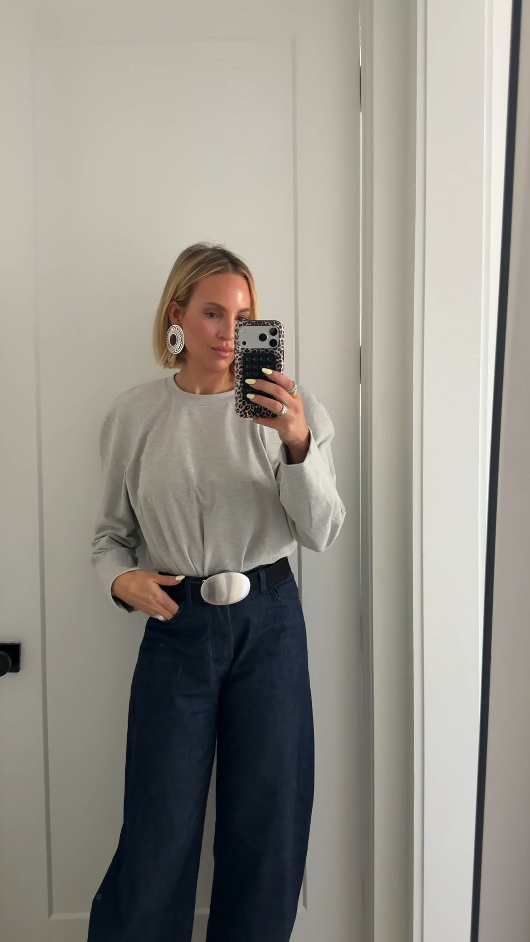 My airport outfit. I am a non-traditionalist. I generally do not wear sweatpants when I travel.￼🤷🏼‍♀️ if you’re in between sizes, size up in these jeans. I’m wearing a medium in the top. ￼ jeans are tall girl friendly. I’m 5'10. ￼

#LTKTravel #LTKOver40 #LTKTall