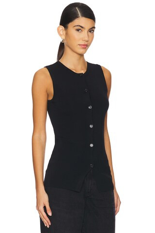 ALL THE WAYS Penny Button Front Top in Black from Revolve.com | Revolve Clothing (Global)