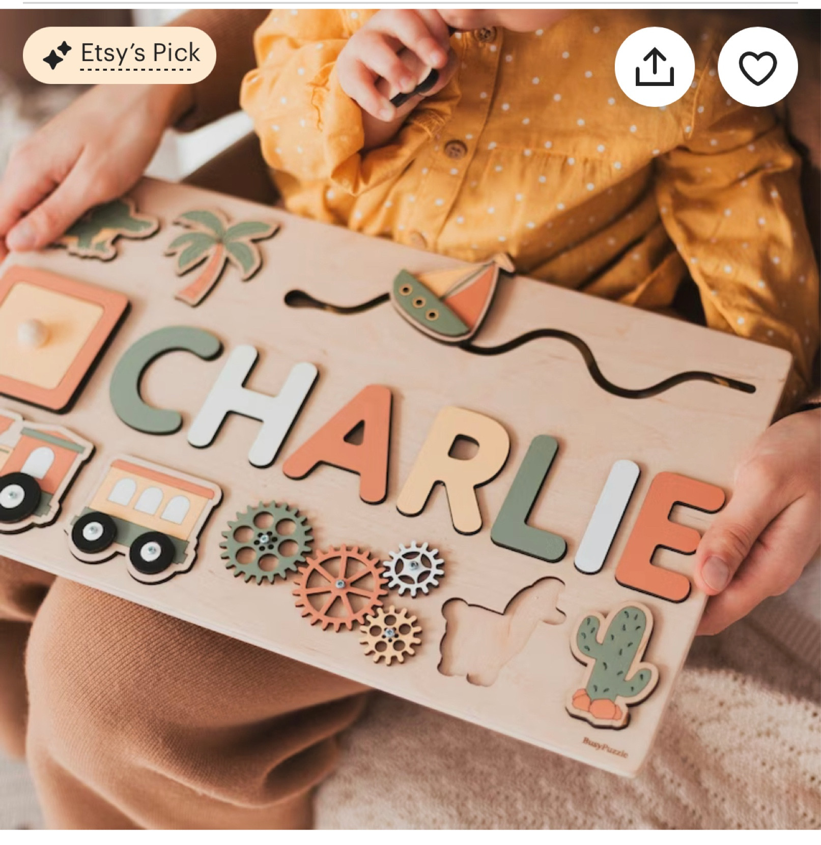 This personalized name puzzle would be such a cute holiday gift idea for babies / toddlers! 

#LTKHoliday #LTKGiftGuide #LTKbaby