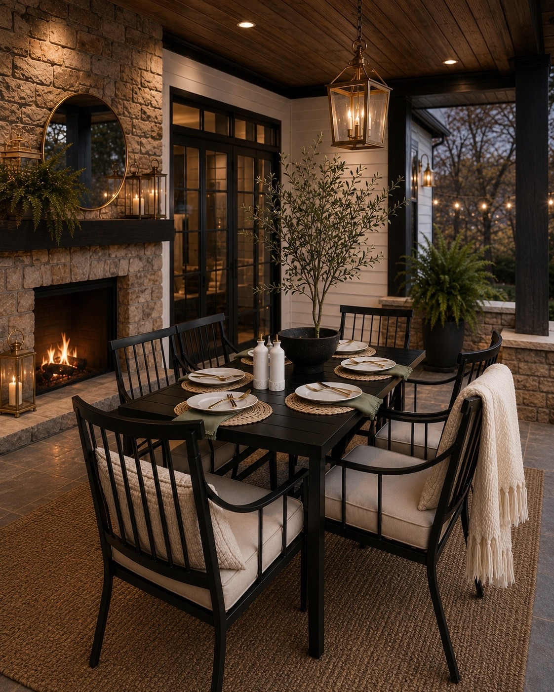 Obsessed with these cozy outdoor vibes