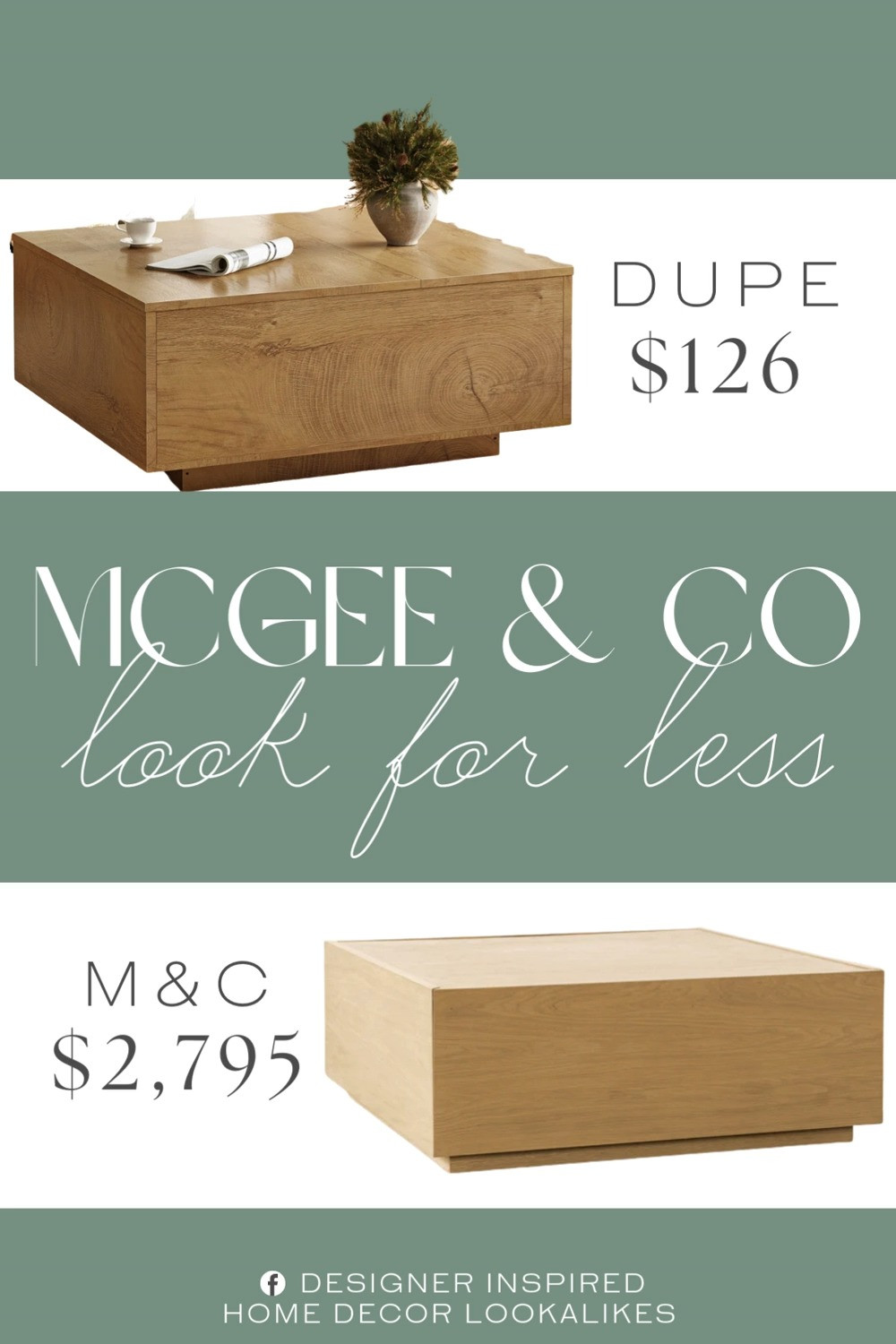Inspired by McGee & Co Coffee Table. Minimalist Coffee Table. Contemporary Coffee Table. Wooden Square Coffee Table. Mid-Century Modern Coffee Table. Rustic Solid Wood Table. Modern Living Room Table. Wooden Center Table.   

Home more affordable option find copy cat similar look for less budget friendly affordable cheap cheaper beautiful pretty. Clearance sale coupon code discount code promo code luxury lookalike look a like Inspo inspiration inspired by idea ideas Love like these? I share multiple every day in my FB group.
#mcgeeandcoinspired #coffeetable #centertable #woodentable #furniturefinds #livingroomtable #livingroominspo #woodfurniture 

 #LTKHome