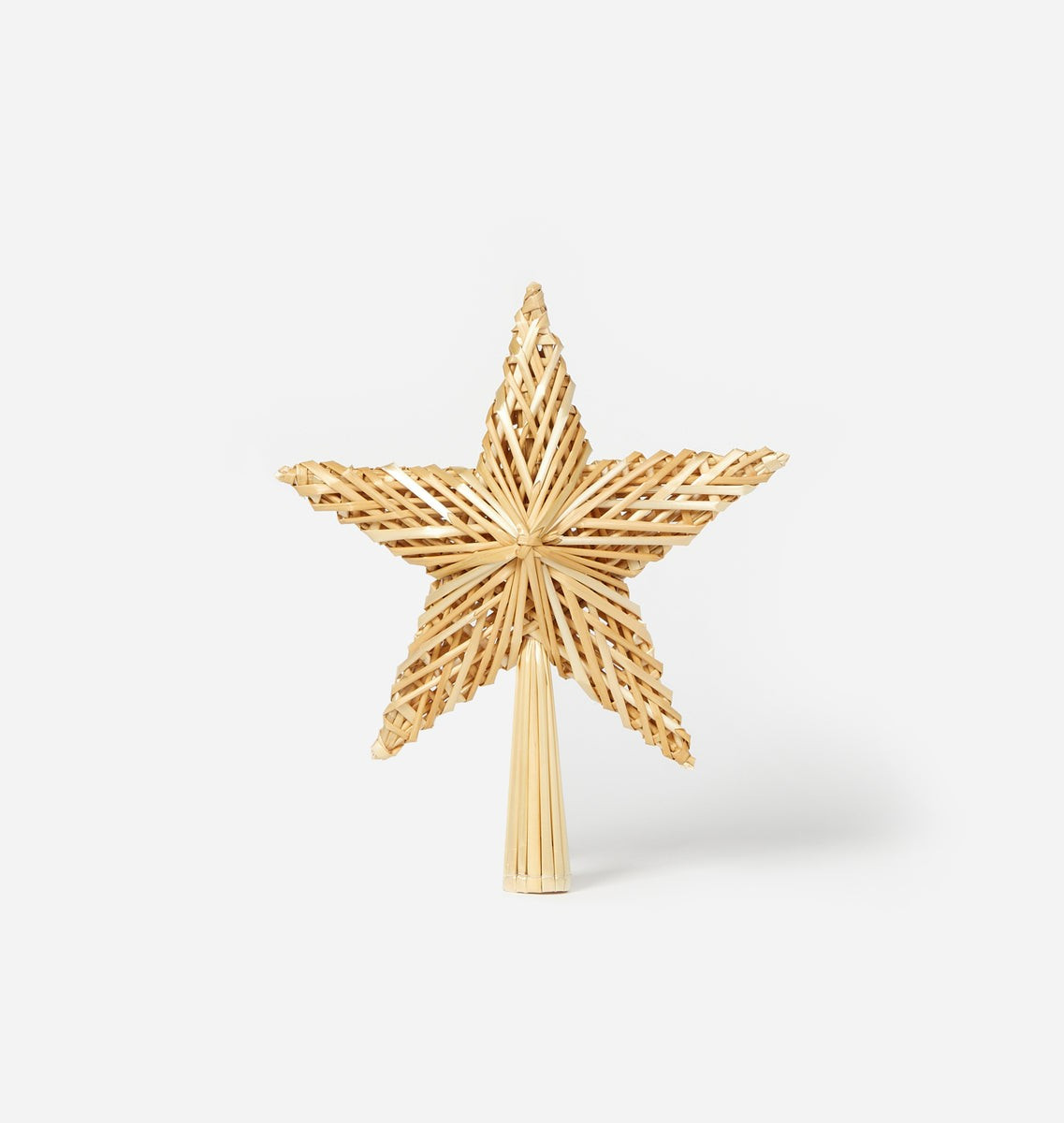 Handmade Straw Star Tree Topper | Amber Interiors