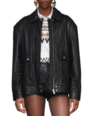 Genuine Leather Aviator Jacket | Bloomingdale's (US)