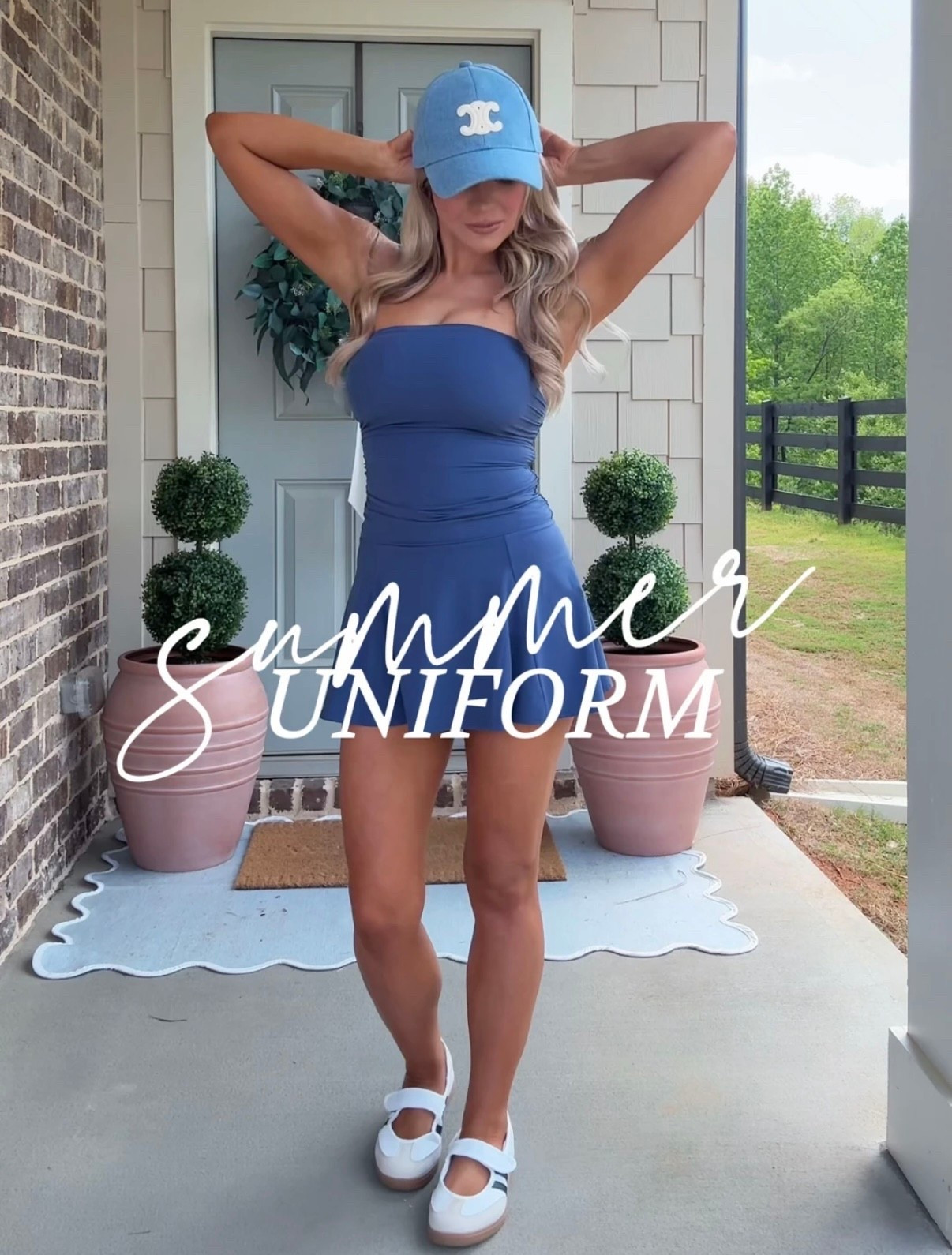 Summer uni on repeat ☀️🧢🤍

#LTKootd #LTKSeasonal #LTKdayinmylife