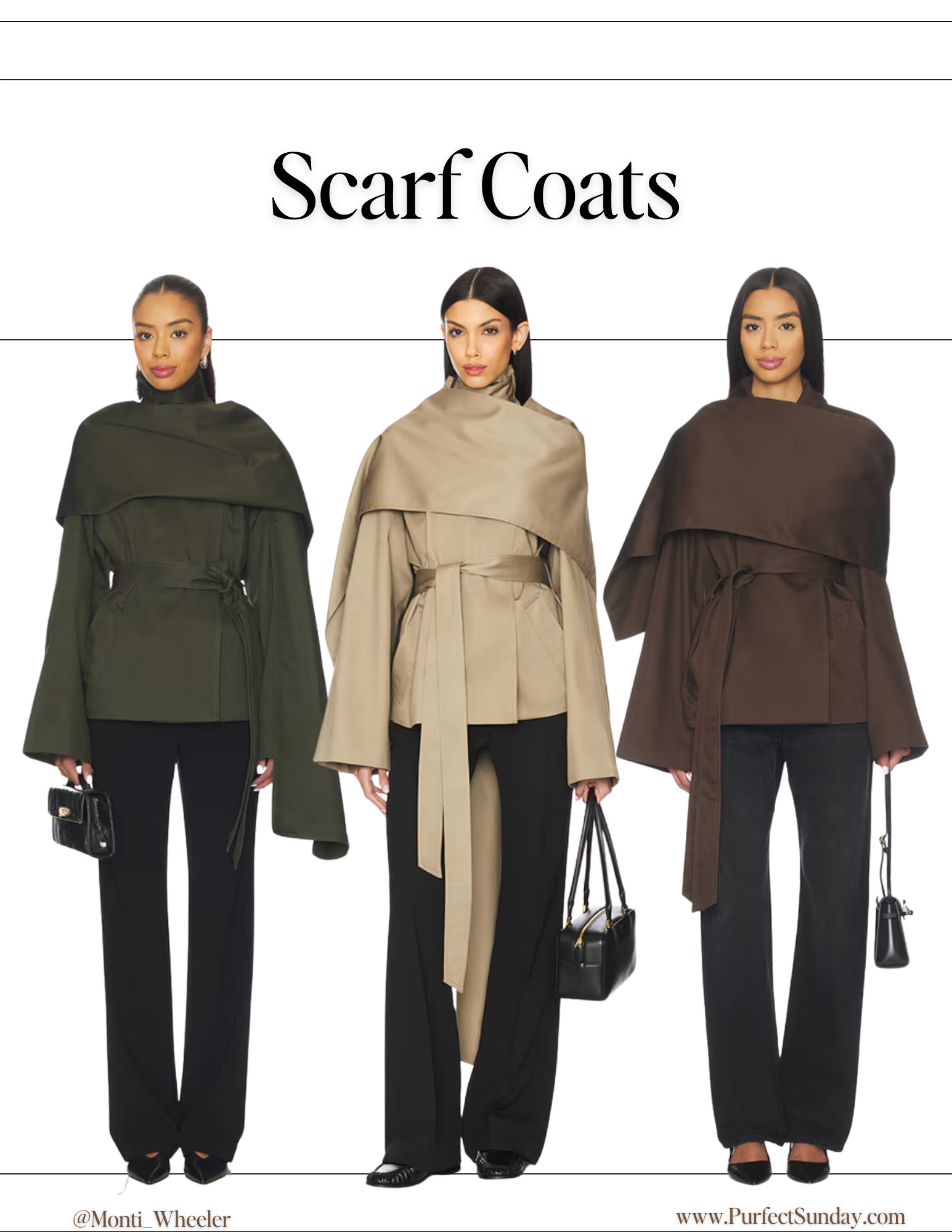 Crop trench with a detachable scarf 

 #LTKootd #LTKSeasonal #LTKWorkwear