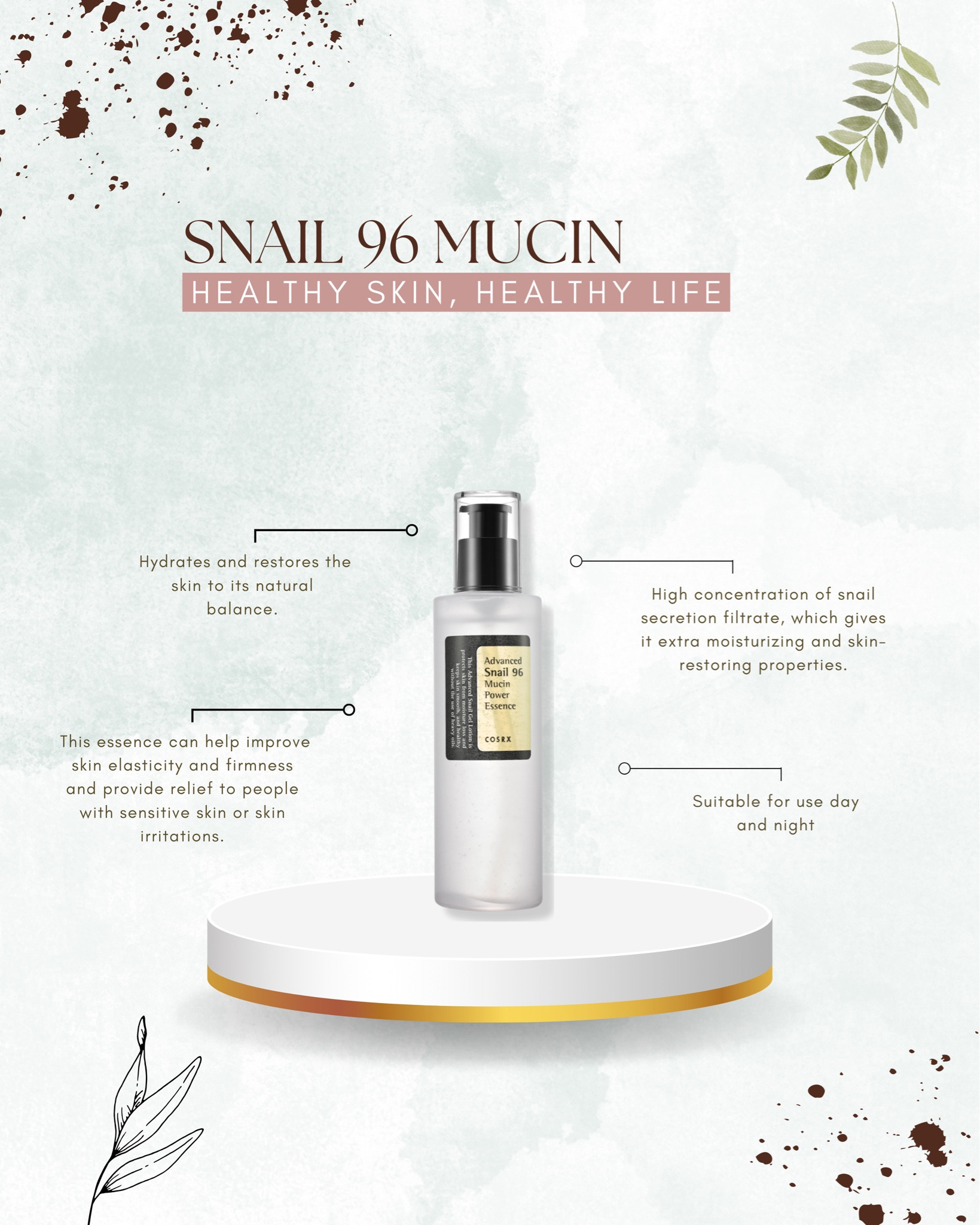 Snail mucin hydrates and restores the skin to its natural balance. Extra moisturizing and has skin restoring properties. 
Skincare products, glowy skin, clear skin, self care

#LTKbeauty #LTKeurope #LTKxSephora