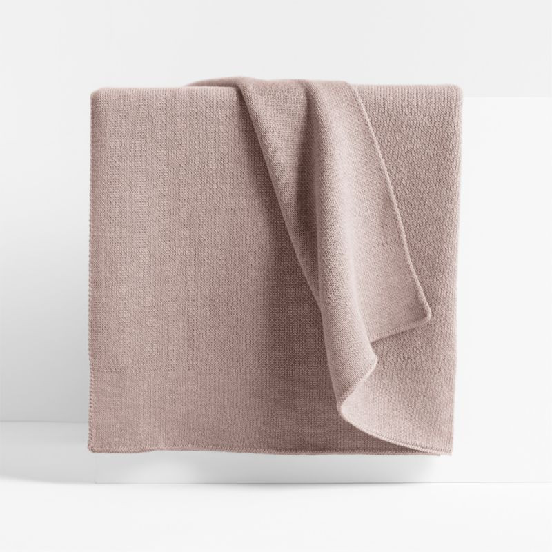 Calda Chantilly 70"x55" Moody Mauve Throw Blanket + Reviews | Crate & Barrel | Crate & Barrel