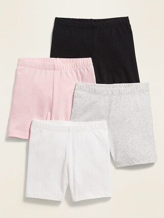 Jersey Biker Shorts 4-Pack for Toddler Girls | Old Navy (US)