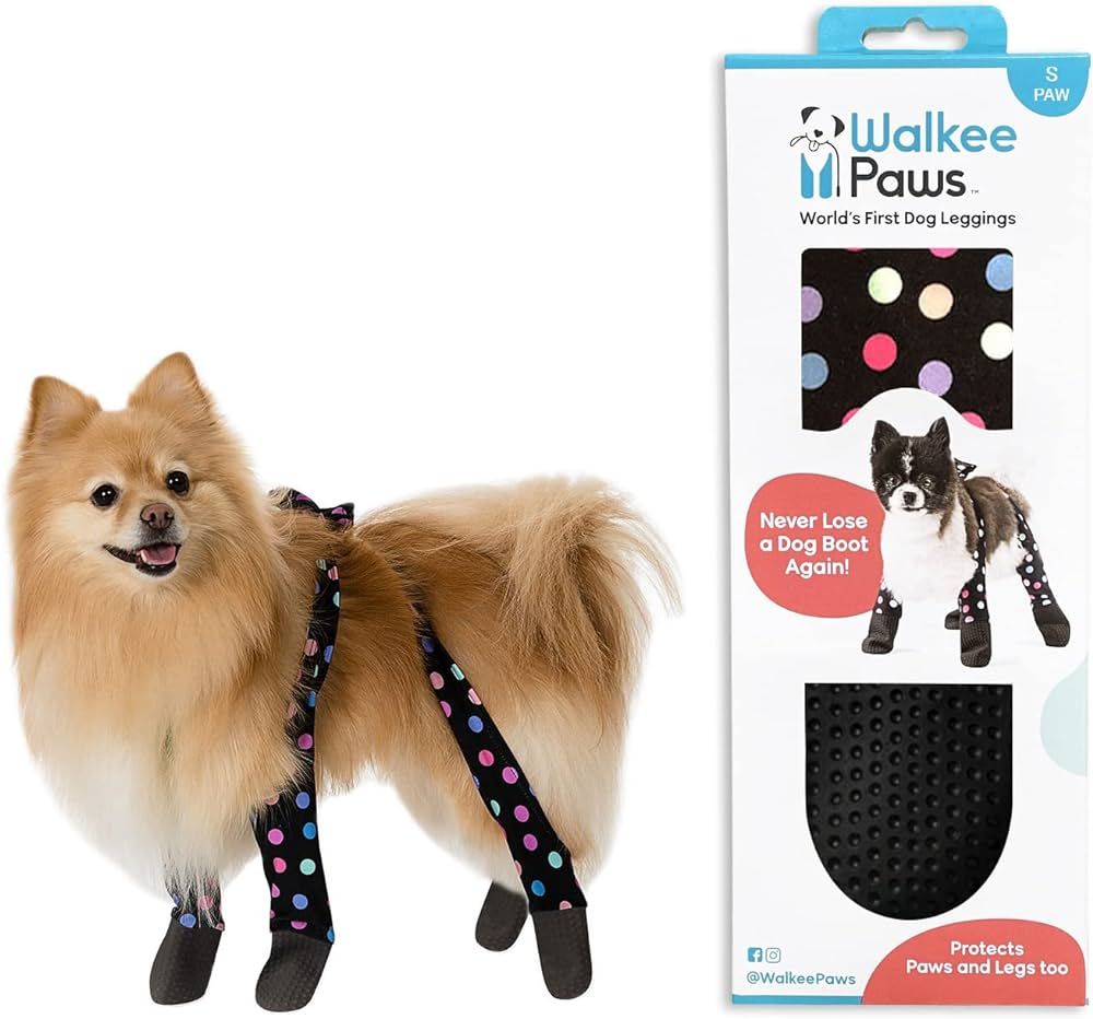 WALKEE PAWS Dog Boot Leggings, Small Dog Sizes, Seen on Shark Tank, Adjustable Fit Protects from ... | Amazon (US)