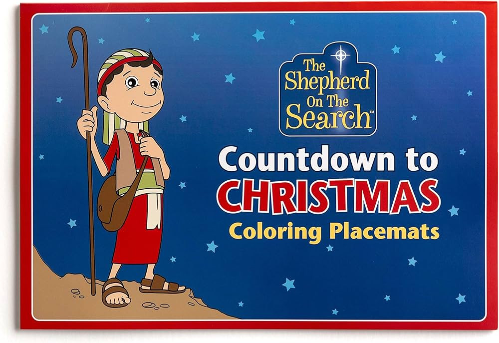 DaySpring - The Shepherd on The Search - Count Down to Christmas Coloring Placemats (Set of 25 Ch... | Amazon (US)