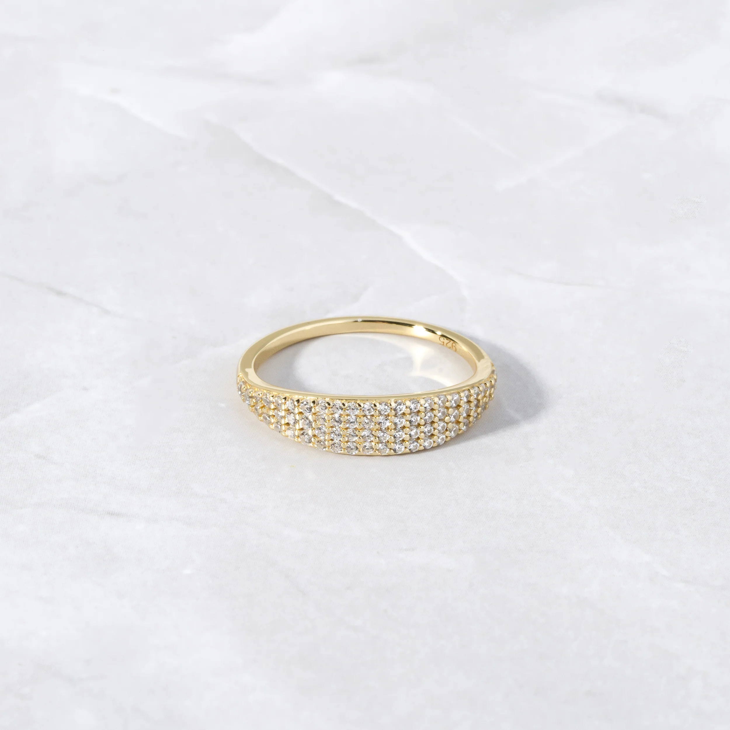 Pavé Signet Ring | Sami Jewels