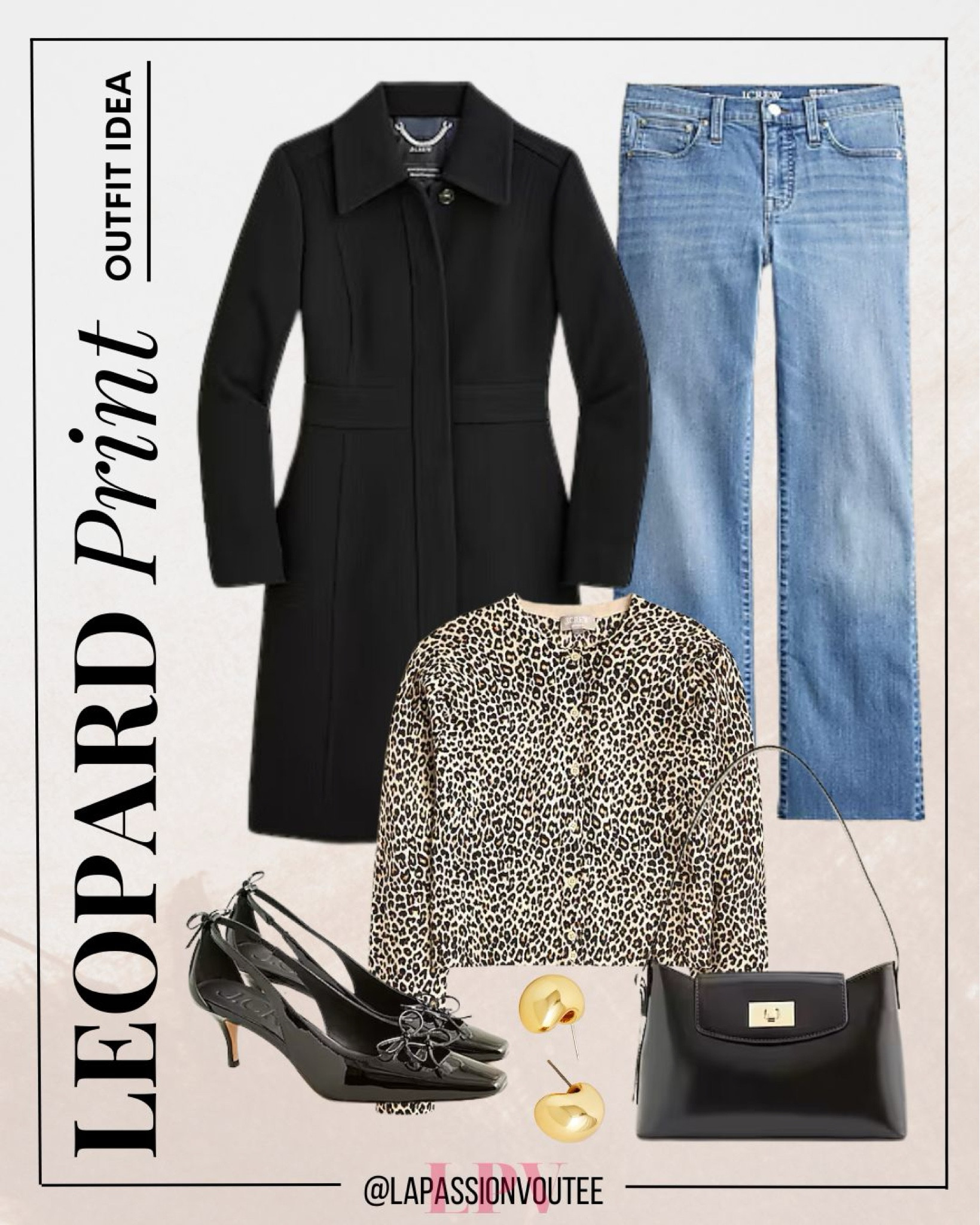 Stay warm and stylish in a wool blend coat layered over a leopard print cashmere cardigan. Pair it with cropped jeans, chic orb earrings, a leather shoulder bag, and slingback bow heels for a sophisticated yet modern fall look!

#LTKSeasonal #LTKStyleTip #LTKFallSale