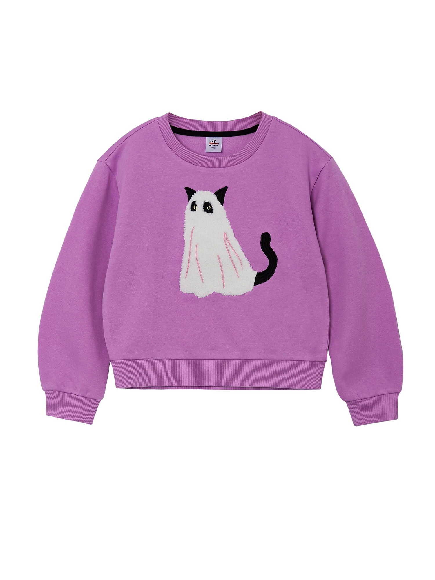 Way to Celebrate Girls Halloween Fleece Sweatshirt, Sizes 4-18 | Walmart (US)
