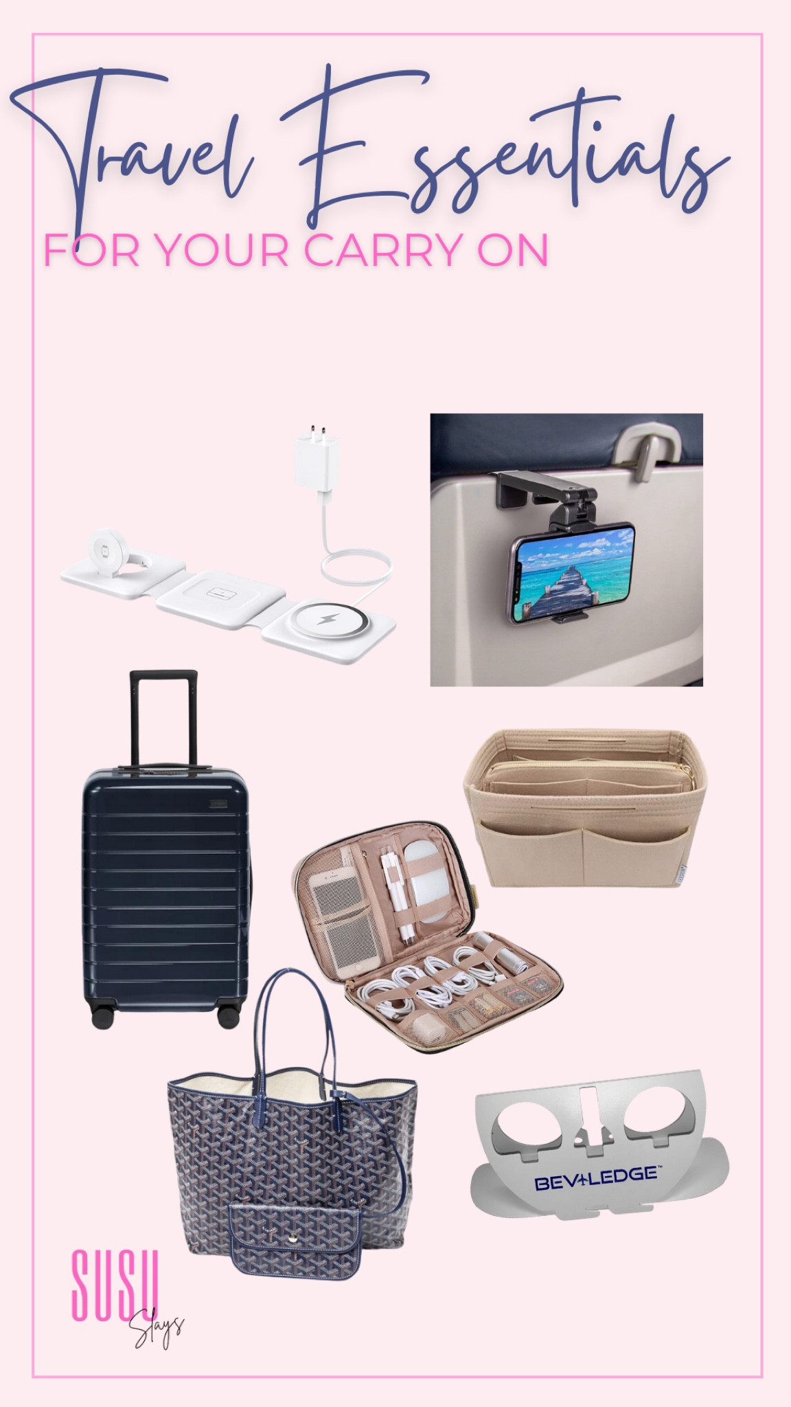 My carry on travel essentials! These keep my bags organized and charged!

#LTKworkwear #LTKtravel