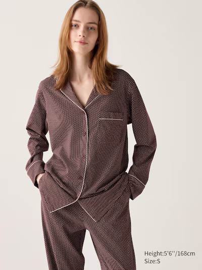 AIRism Cotton Pyjamas (Geometric) | UNIQLO (UK)