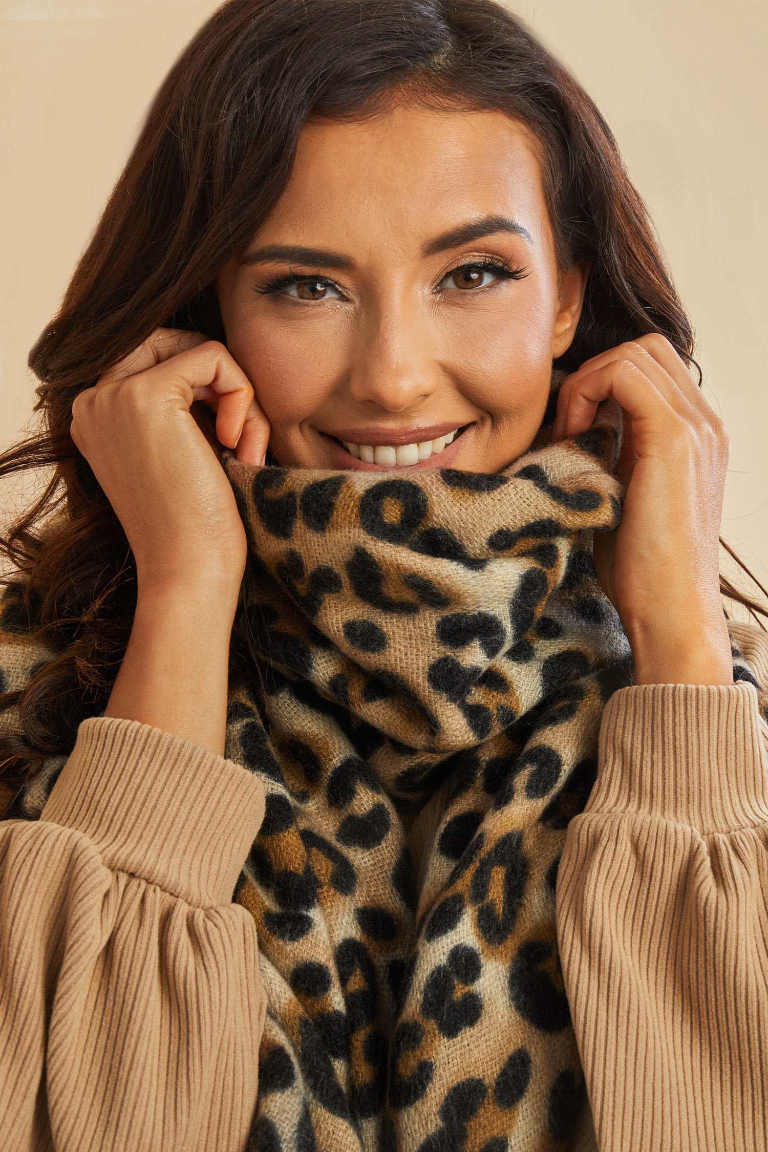 Leopard Fringe Scarf - F | Cupshe US