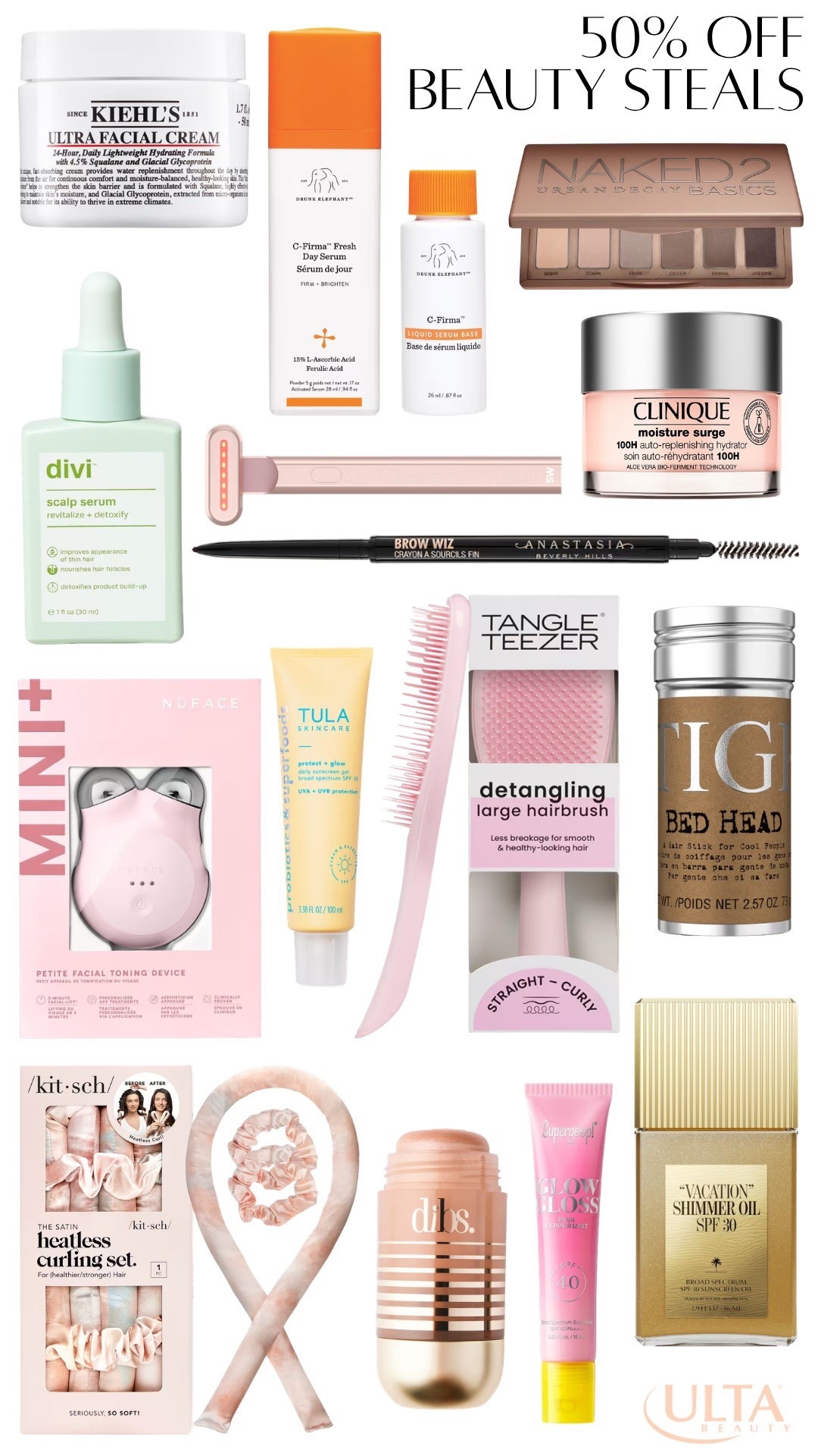 Final day for 50% off beauty steals from Ulta and they brought back everything that has been on sale! If you missed anything, now’s the time to grab it!!

#LTKmorningroutine #LTKSaleAlert #LTKBeauty