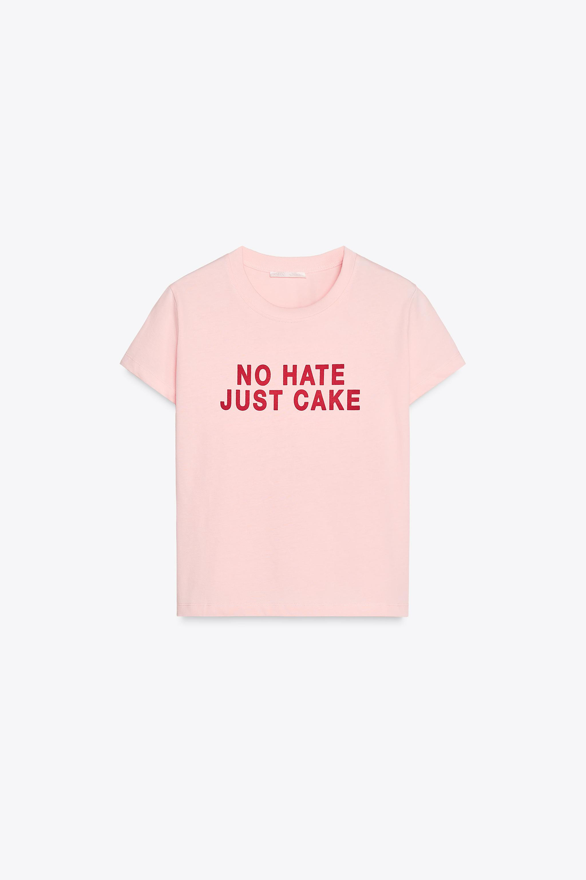 T-SHIRT WITH SLOGAN | Zara US
