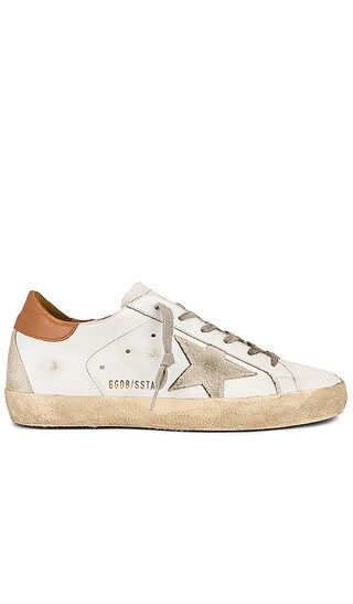 Superstar Sneaker in White & Light Brown | Revolve Clothing (Global)