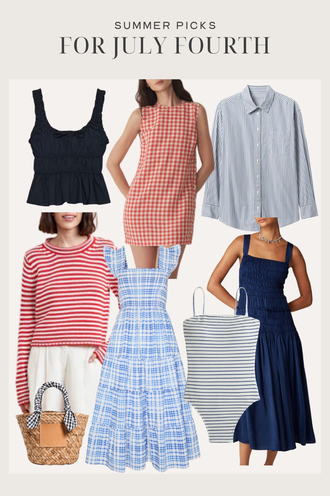 Red white and blue picks for the Fourth of July 

#LTKSeasonal