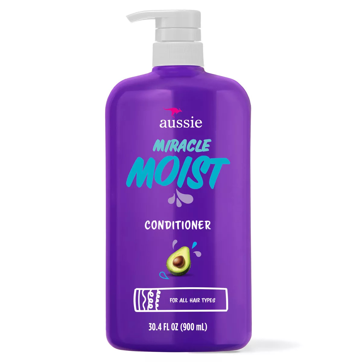 Aussie Paraben-Free Miracle Moist Conditioner with Avocado & Jojoba for Dry Hair - 30.4 fl oz | Target