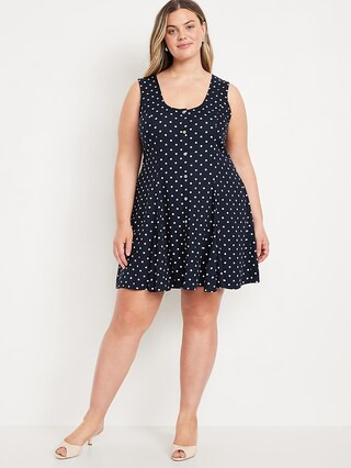 Sleeveless Crepe Button-Front Mini Dress | Old Navy (US)