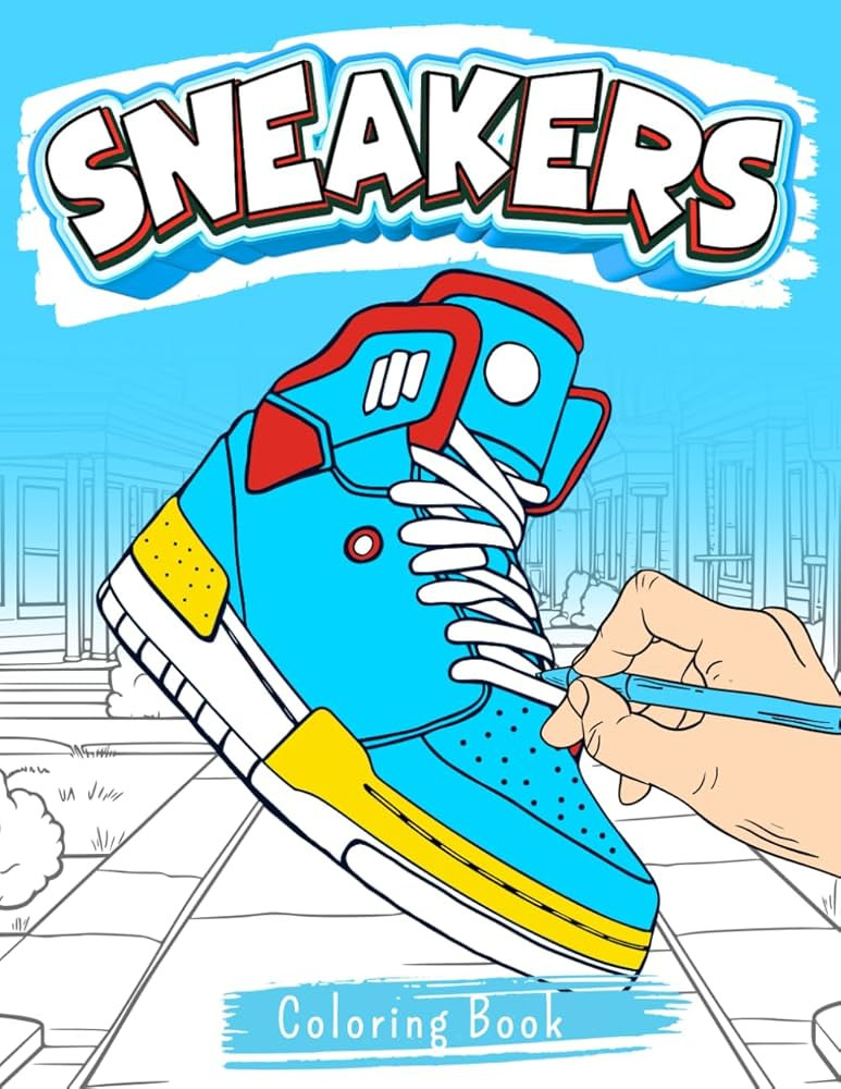 Sneaker Coloring Book: 50 Unique Sneaker Designs - For Adults and Kids Sneakerheads. | Amazon (US)