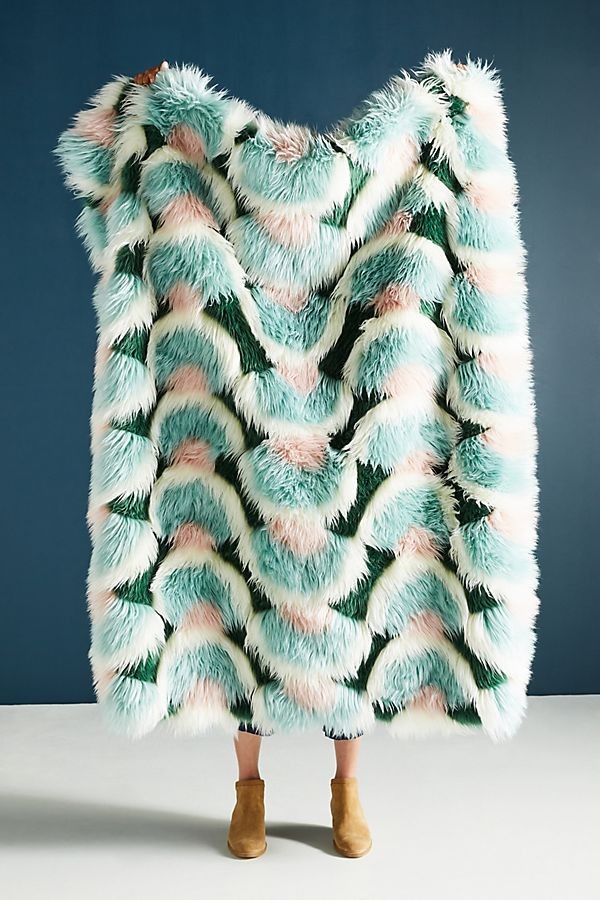 Juniper Faux Fur Throw Blanket | Anthropologie (US)