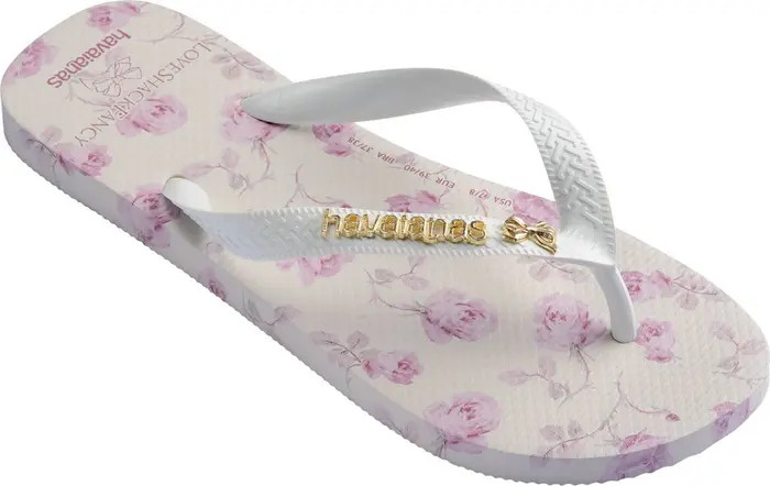 Havaianas x LoveShackFancy Top Ribbon Flip Flop (Women) | Nordstrom | Nordstrom