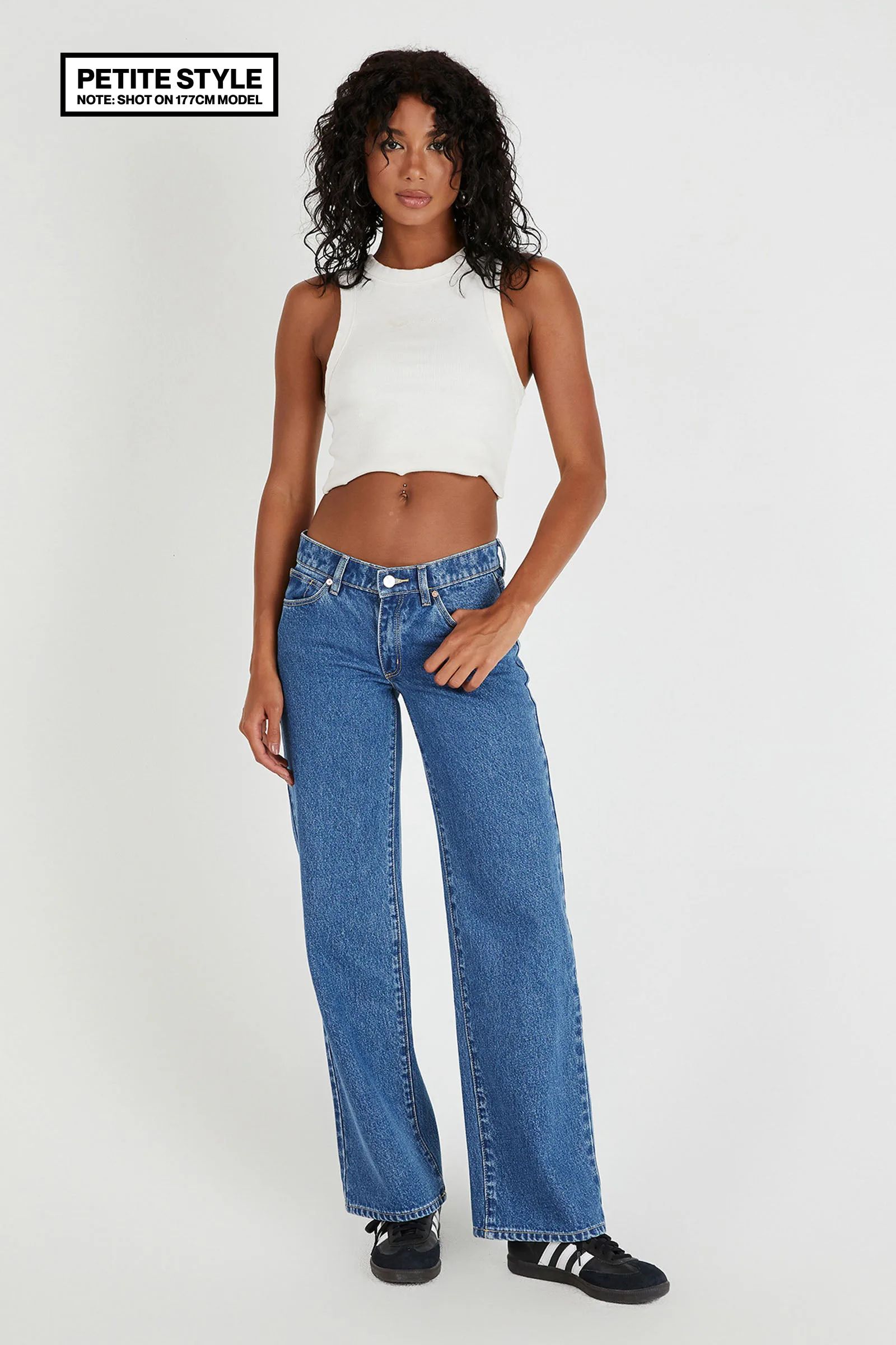 99 Low & Wide Petite Chantell Organic | Abrand Jeans US