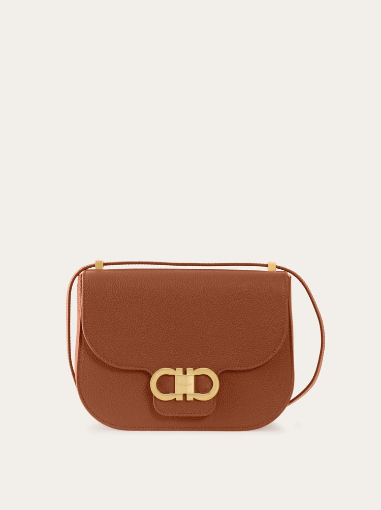 Double Gancini North-South crossbody bag | Ferragamo
