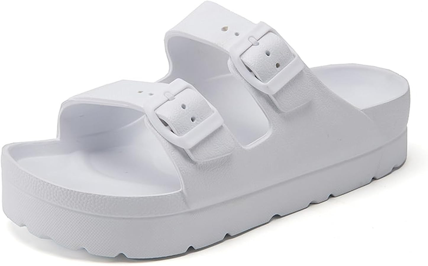 L LOUBIT Women's Platform Sandals with Arch Support Pillow Soft Adjustable Buckle Slides Lightwei... | Amazon (US)