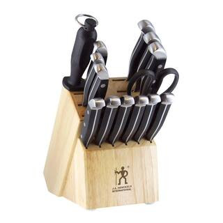 Statement 15-Piece Stainless Steel Knife Block Set | The Home Depot