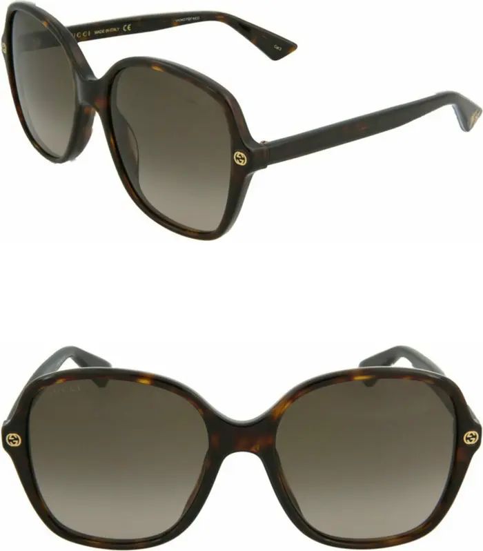 Gucci 55mm Core Oversized Sunglasses | Nordstromrack | Nordstrom Rack