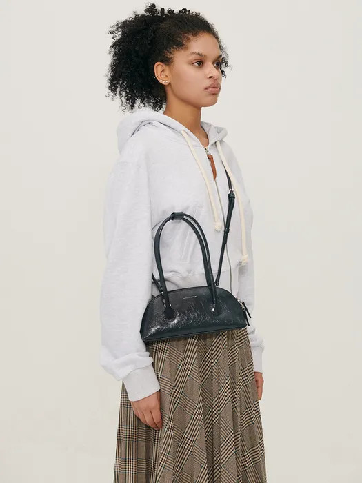 BESSETTE SHOULDER BAG (+STRAP) - CHARCOAL CRINKLE | W Concept (US)