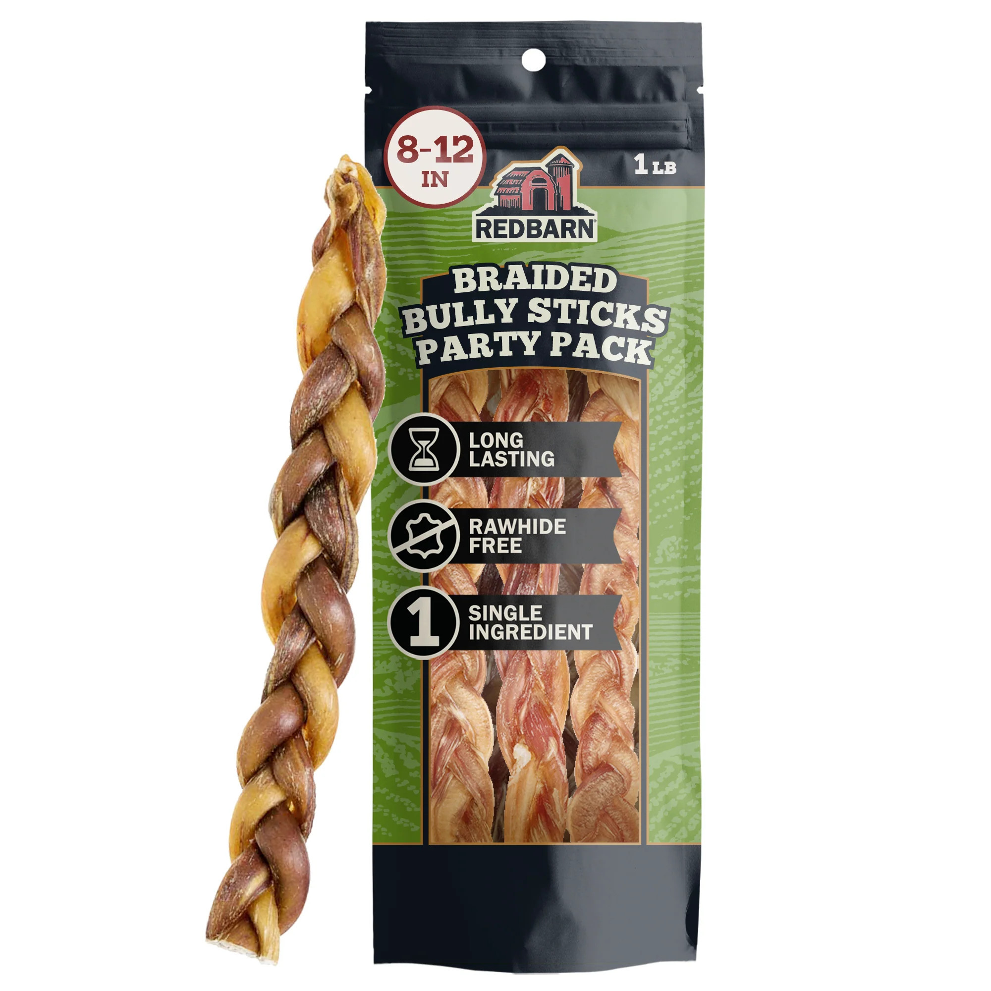 Bully Braid Party Pack 1lb Bag - (8"-12") | Redbarn Pet Products
