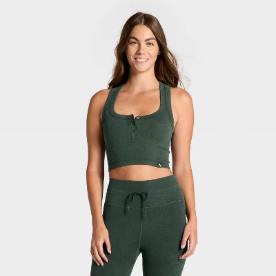 Women's Seamless Henley Tank Top - JoyLab™ | Target