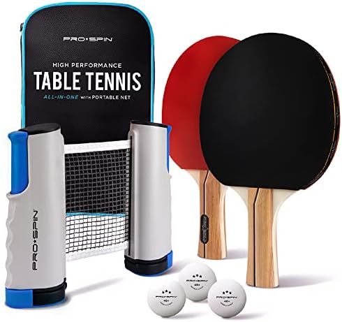 PRO-SPIN All-in-One Portable Ping Pong Set – Ping Pong Net for Any Table, Premium Ping Pong Pad... | Amazon (US)