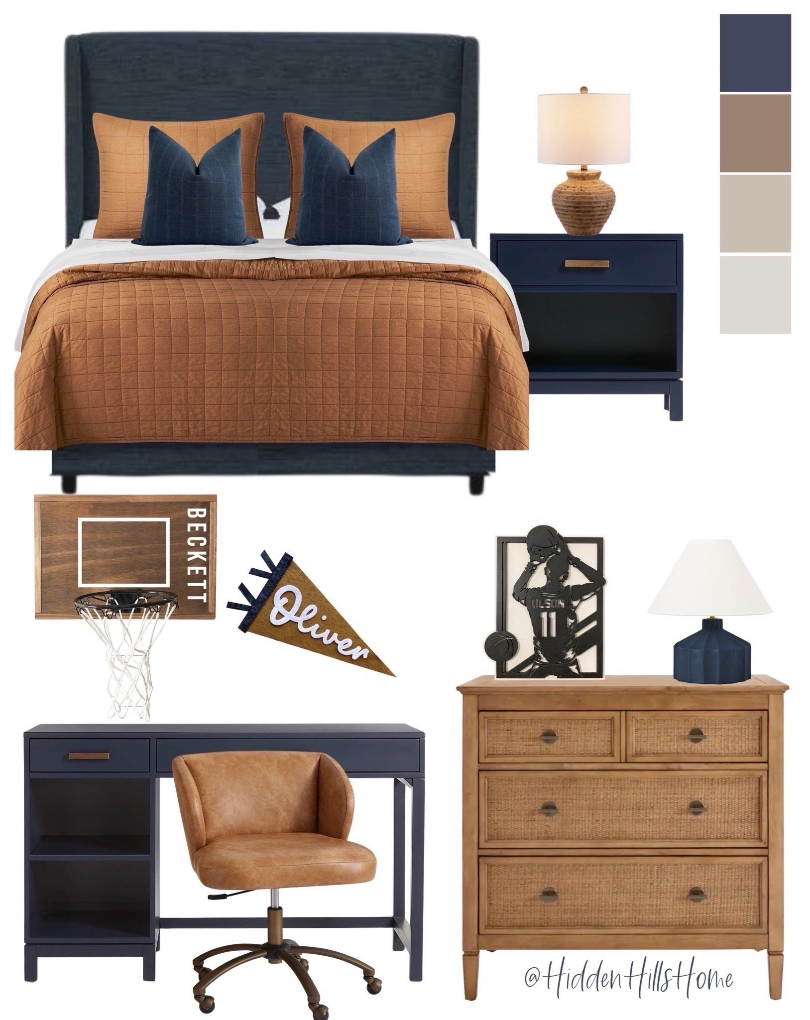 Boys bedroom decor, boys room decor mood board, masculine teen boys bedroom ideas, boys room inspiration, sports themed teen boys room #boysroom


#LTKKids #LTKHome #LTKSaleAlert