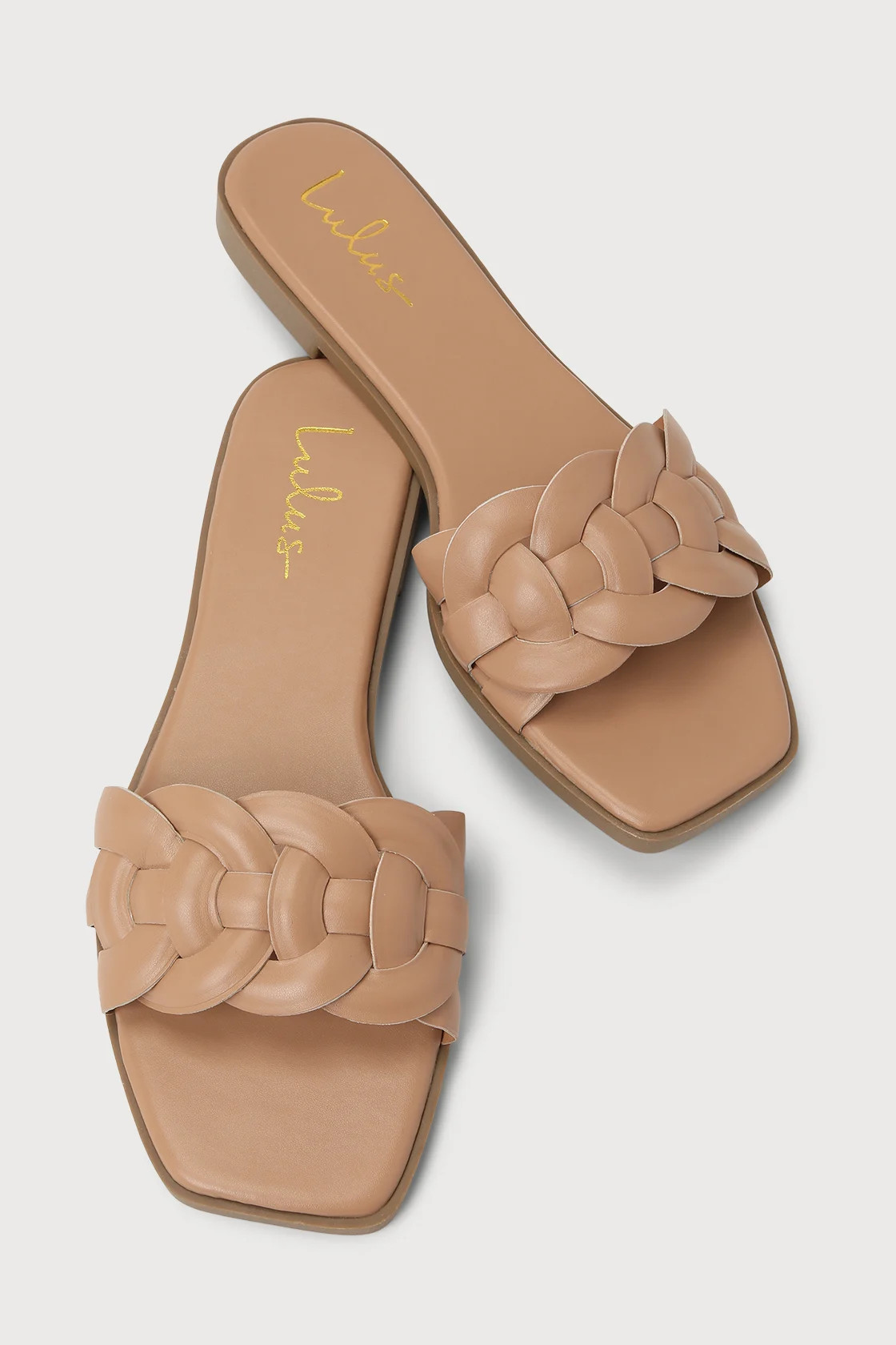 Cluely Natural Woven Slide Sandals | Lulus (US)