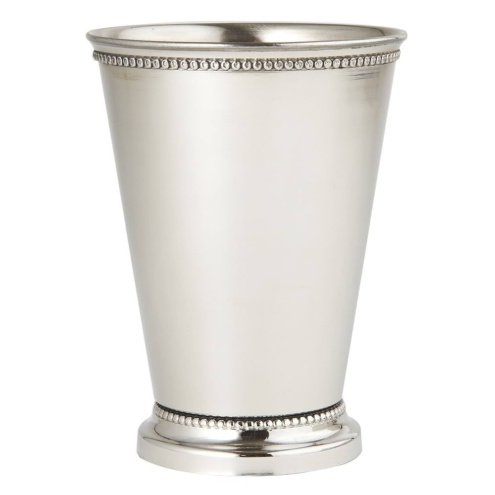 90471 Beaded Mint Julep Cup, 4.5", Silver | Amazon (US)