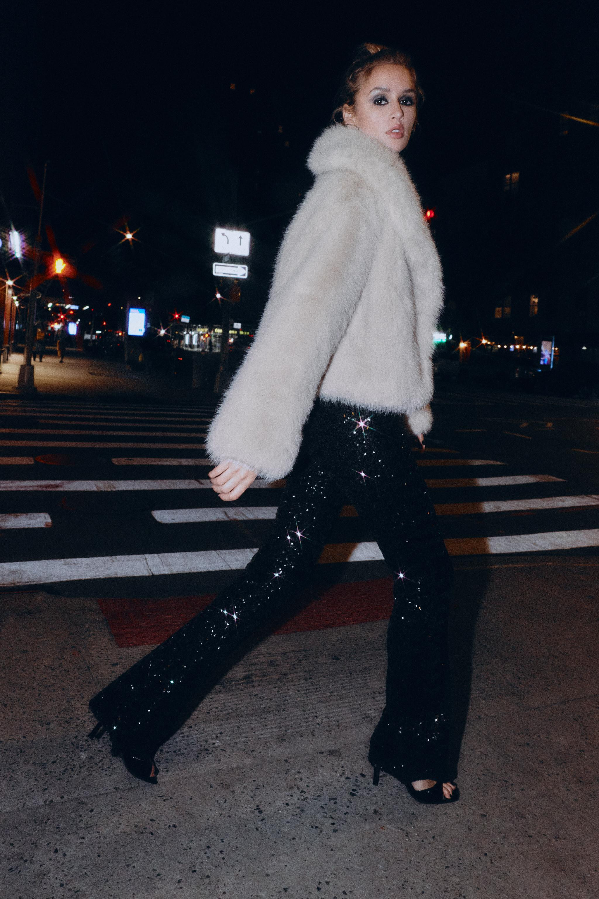 FLARE SEQUIN LEGGINGS | Zara US