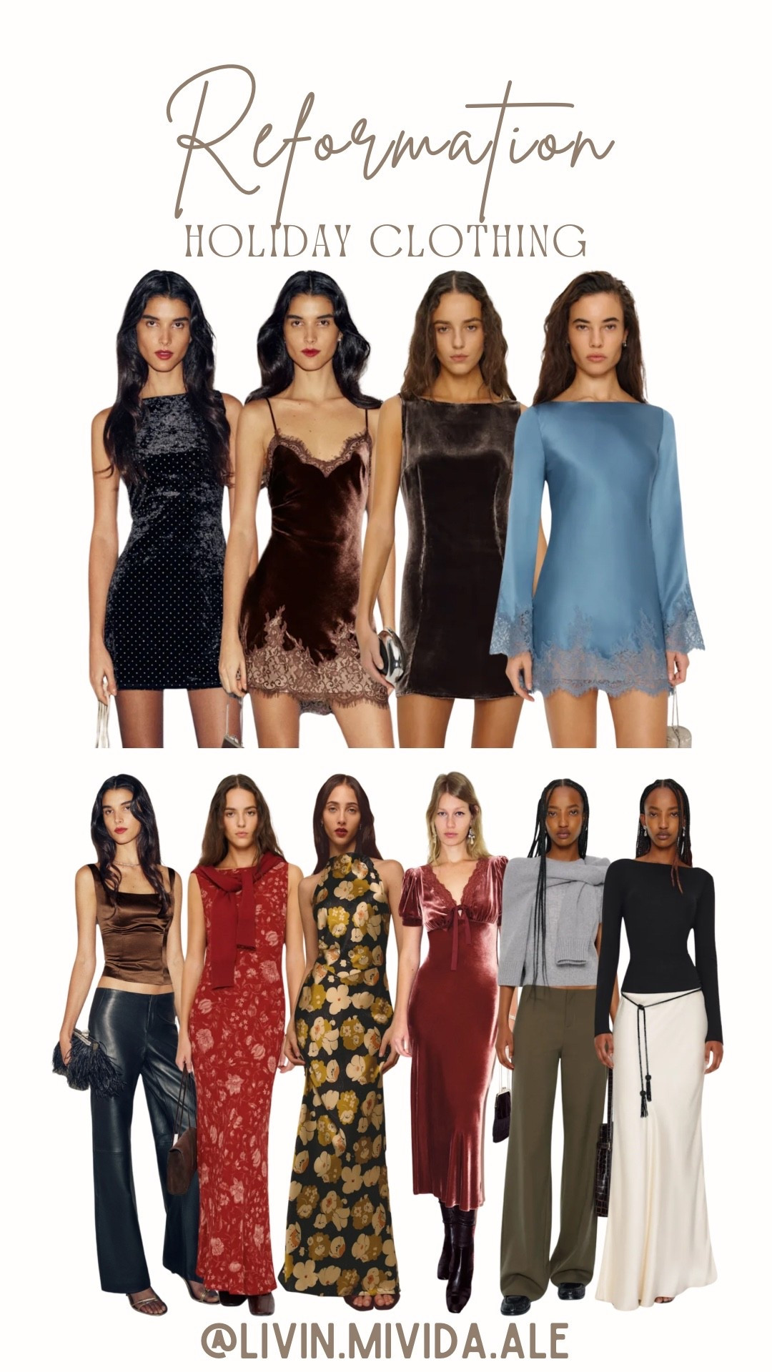 Holiday clothing 🌸

#reformation #outfit #dress

#LTKGiftGuide #LTKSeasonal #LTKHoliday