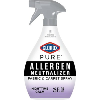Clorox PURE Allergen Neutralizer Fabric & Carpet Spray Air Fresheners Nighttime Calm - 26oz | Target